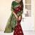 maroon soft art silk banarasi saree with blouse 