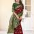 maroon soft art silk banarasi saree with blouse 