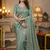 Sea Green Color Fancy Designer Satin Silk Saree