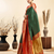 green soft art silk banarasi saree with blouse 