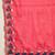 Women's magenta chiffon embroidered saree with unstitched blouse piece