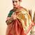 green soft art silk banarasi saree with blouse 