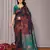 navy blue soft art silk banarasi saree with blouse 
