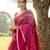 pink soft art silk banarasi saree with blouse 