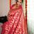 pink soft art silk banarasi saree with blouse 