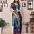 navy blue soft art silk banarasi saree with blouse 