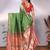 light green soft art silk banarasi saree with blouse 