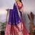 purple soft art silk banarasi saree with blouse 