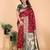 maroon soft art silk banarasi saree with blouse 