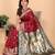 maroon soft art silk banarasi saree with blouse 
