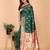 green soft art silk banarasi saree with blouse 