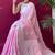 pink soft art silk banarasi saree with blouse 