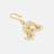 Gold plated kundan hair clip