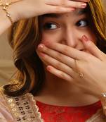 Gold plated kundan haath phool