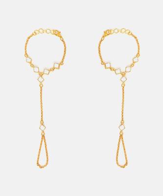 Gold plated kundan haath phool 3