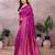magenta soft art silk banarasi saree with blouse 