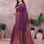 wine soft art silk banarasi saree with blouse 
