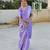 lavender soft art silk banarasi saree with blouse 
