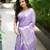 lavender soft art silk banarasi saree with blouse 