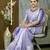 lavender soft art silk banarasi saree with blouse 
