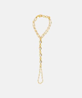 Gold plated kundan haath phool 3
