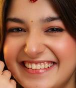 Gold plated kundan maroon stones maang tikka