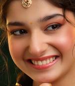 Gold plated kundan maang tikka