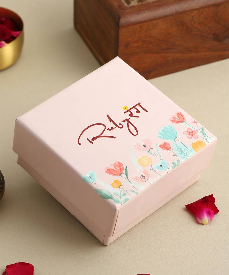 Gold plated kundan pink stones maang tikka