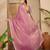 women's onion silk blend chiffon embellished saree with unstitched blouse piece