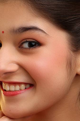 Gold plated kundan green stones earrings