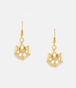 Gold plated kundan earrings