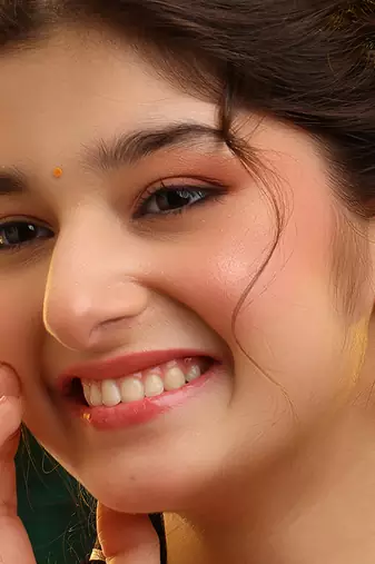 Gold plated kundan green stones earrings