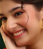 Gold plated kundan blue stones earrings