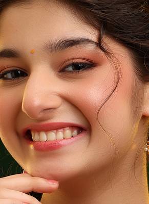 Gold plated kundan pink stones earrings 2