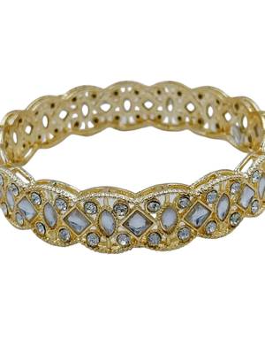 Antique kundan scalloped bangles 3