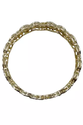 Circular motif kundan bangles