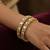 Square-cut regal kundan bangles