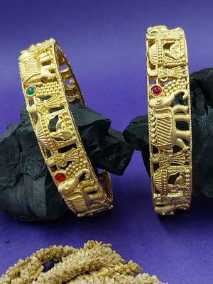 Royal filigree elephant heritage bangles 1