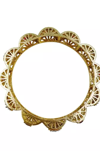 Pastel floral enamel statement kada