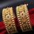 Antique gold floral kada bangles