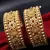 Antique gold floral kada bangles