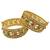 Royal temple work gold bangles