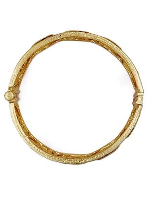 Floral motif gold kada pair 4