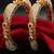 Meenakari enamel gold kada pair