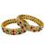 Royal navratna-style pearl bangles