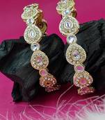 Contemporary kundan statement bangles