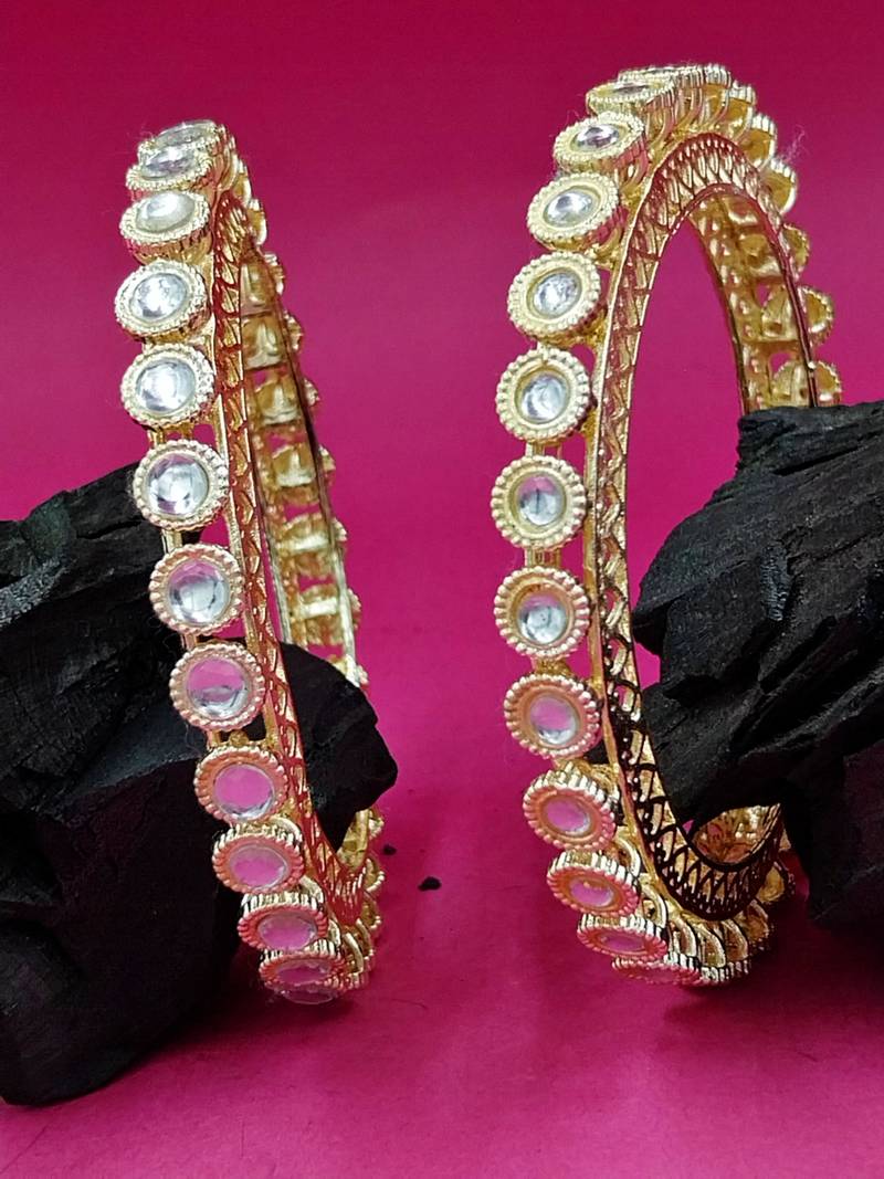 Classic circular crystal bangles