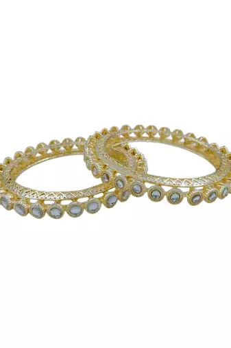 Classic circular crystal bangles