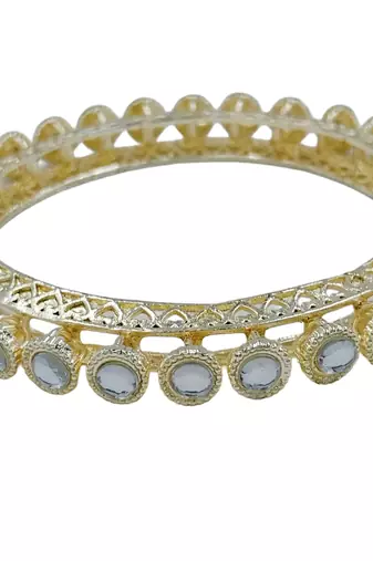 Classic circular crystal bangles
