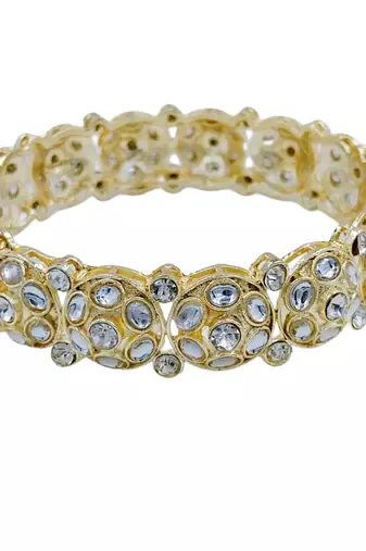 Geometric kundan polki kada set